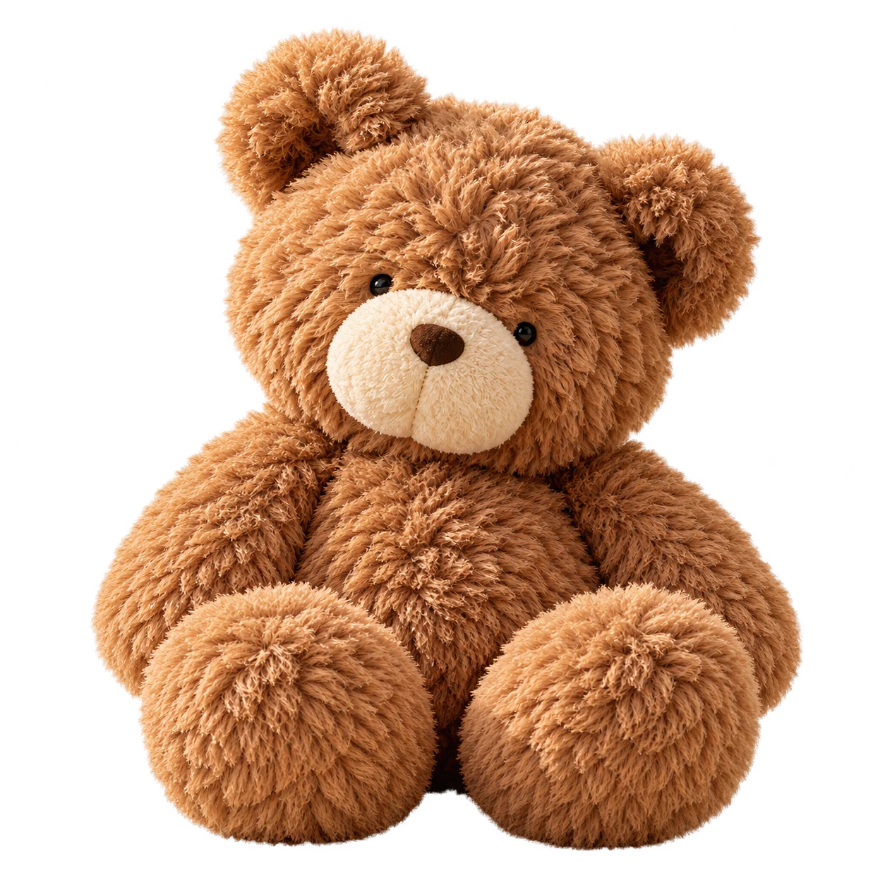 Marlow, a wonderfully shaggy caramel teddy bear